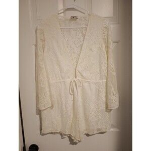 NWOT Show Me Your Mumu Ivory Lace Roxy Romper